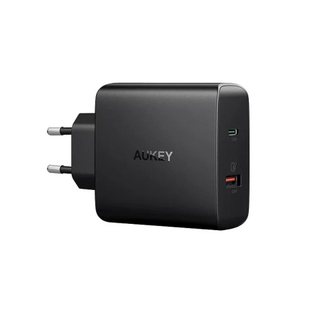 Aukey СЗУ Amp 30W Power Delivery USB A + Type-C (черный) PA-Y11