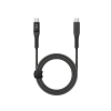 EnergEA кабель Type-C/Type-C PD240W 5A Display Nanoweave Magnetic 1.5м (черный) CBL-DFLCC-BLK150M