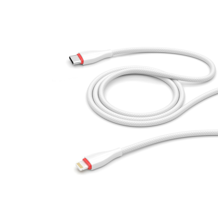 Deppa кабель Type-C/Lightning Ceramic Cable 1м (белый) 72399