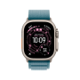 Apple Watch Ultra 3 49mm, натуральный, Alpine Loop M голубой ремешок
