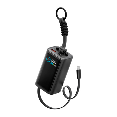 EnergEA внешний аккумулятор ComPac Arc 45W 10000mAh + кабель Type-C (черный) CP45-ARC10K-GUN