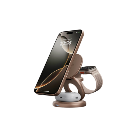 EnergEA БЗУ GoMag Gyre 3 в 1 15W MagSafe (золотой) GM-GYRE360-GLD