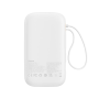 Baseus внешний аккумулятор с кабелем Type-C + Lightning Qpow2 22.5W 20000mAh (белый) P10055002223-00