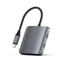 Satechi хаб 4-port USB-C 3.2 Gen 2 (серый) ST-H4CPDM