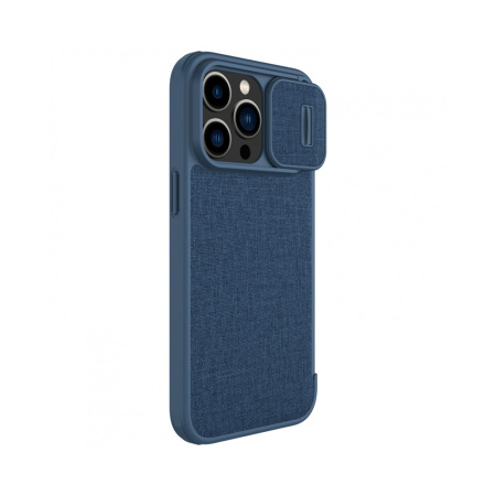 Nillkin чехол для iPhone 14 Pro QIN Pro (Cloth) (синий) 6902048249158