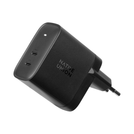 Native Union СЗУ Fast GaN Charger 65W 2x Type-C (серый) FAST-PD65-BLK-EU