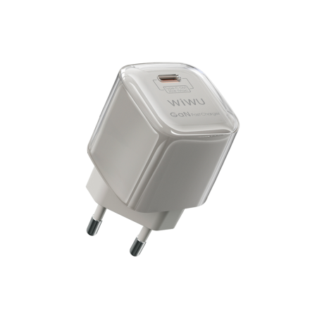 Wiwu СЗУ Jello GaN 20W Type-C + кабель Lightning (бежевый)