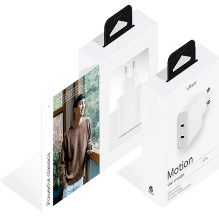 uBear СЗУ Wall charger Motion 67W 2x Type-C (белый) WC15WH67-2C uBear СЗУ Wall charger Motion 67W 2x Type-C (белый) WC15WH67-2C