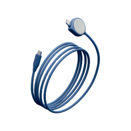 EnergEA кабель Type-C/Type-C + Watch Flow Duo 1.5м (синий) CBL-FLDWATCH-BLU