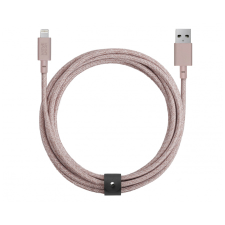 Native Union кабель Belt USB A/Lightning 3м (розовый) BELT-KV-L-ROSE-3 Native Union кабель Belt USB A/Lightning 3м (розовый) BELT-KV-L-ROSE-3