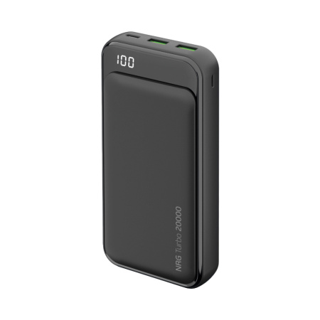 Deppa внешний аккумулятор NRG Turbo Compact LCD 20000mAh (черный) 33636 Deppa внешний аккумулятор NRG Turbo Compact LCD 20000mAh (черный) 33636