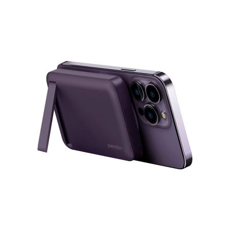 EnergEA внешний аккумулятор MagSafe с подставкой MagPac 20W 10000mAh (фиолетов) MP-MINI-PUR