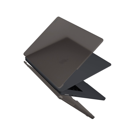 Uniq накладка для MacBook Air 15.3 Husk Pro Claro (темно-прозрачный) MA15(2023)-CLAROMGRY