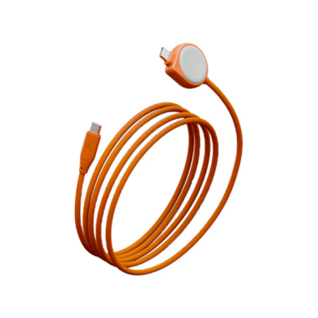 EnergEA кабель Type-C/Type-C + Watch Flow Duo 1.5м (оранжевый) CBL-FLDWATCH-ORG