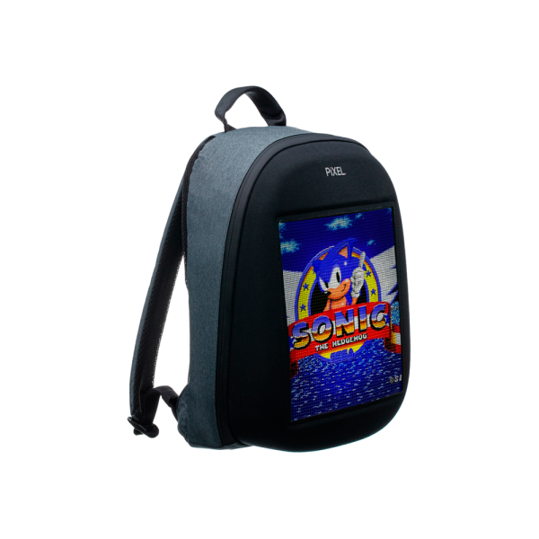 PixelBag рюкзак 15_ с LED-дисплеем Pixel One Grafit (серый) + внешний павербанк GOLF 10000 mAh PixelBag рюкзак 15_ с LED-дисплеем Pixel One Grafit (серый) + внешний павербанк GOLF 10000 mAh