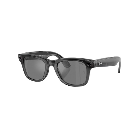 Ray-Ban экшн камера-очки Wayfarer Limited Edition M (Серый линзы) (прозрачный/черный) 66506G50