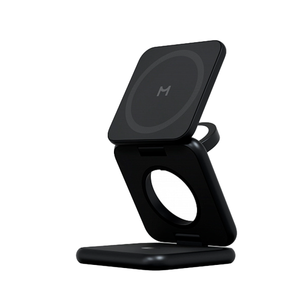 Magssory БЗУ Fold Pro Qi2 3 в 1 (черный) WCH063