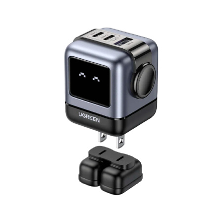 Ugreen СЗУ Nexode RG 65W 2х Type-C + USB A (серый) 25685B