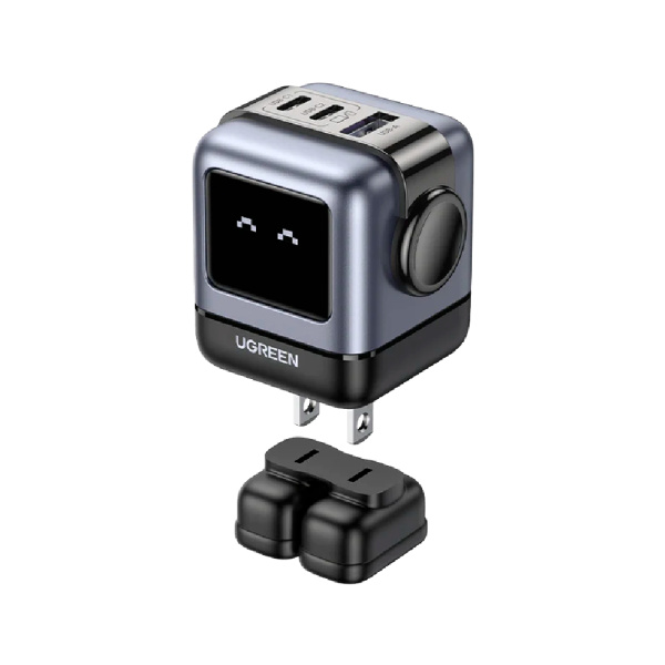 Ugreen СЗУ Nexode RG 65W 2х Type-C + USB A (серый) 25685B