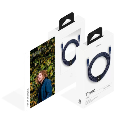 uBear кабель Type-C/Type-C Trend Cable 2.4м (синий) DC19DB24TR-CC