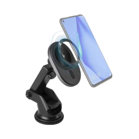 EnergEA автодержатель MagSafe MagDisc Drive 15W + АЗУ (черный) MAGD-DRV-GUN