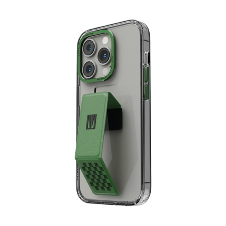 Levelo чехол для iPhone 14 Pro Morphix Clara Gripstand (зеленый/прозрачный) LVLMORPCLARA14P-GN Levelo чехол для iPhone 14 Pro Morphix Clara Gripstand (зеленый/прозрачный) LVLMORPCLARA14P-GN