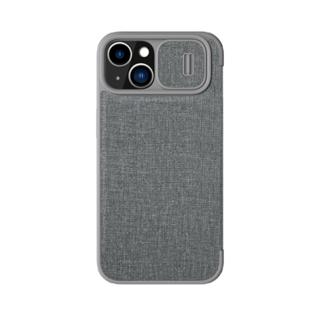 Nillkin чехол для iPhone 14 QIN Pro (Cloth) (серый) 6902048249141 Nillkin чехол для iPhone 14 QIN Pro (Cloth) (серый) 6902048249141