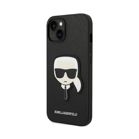 Karl Lagerfeld чехол для iPhone 14 Saffiano Karl's Head (черный) KLHCP14SSAPKHK Karl Lagerfeld чехол для iPhone 14 Saffiano Karl's Head (черный) KLHCP14SSAPKHK