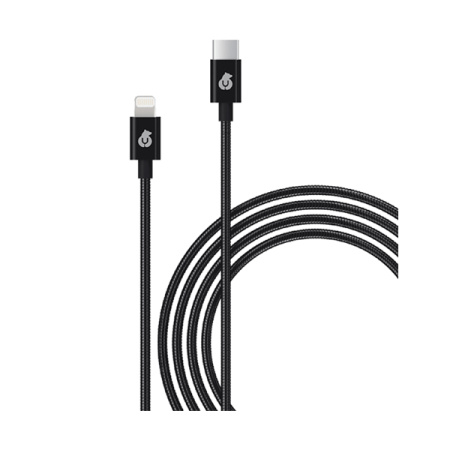 uBear кабель Type-C/Lightning Force Metal 1.2м (черный) DC10BL12FM-CL