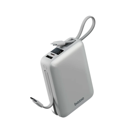 EnergEA внешний аккумулятор GoPower Fusion Mini 20000mAh + кабель Lighning/Type-C (серый) FUS-MINI20