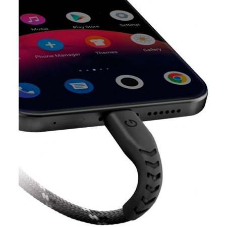 EnergEA кабель Type-C/Type-C NyloFlex 480Mbps 0.3м (черный) CBL-NF20CC-BLK030