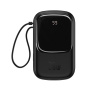 Baseus внешний аккумулятор с кабелем Lightning Qpow Pro 20W 20000mAh (черный) PPQD-H01