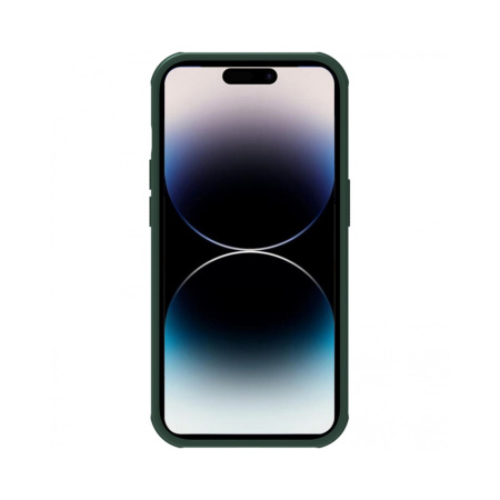 Nillkin чехол для iPhone 14 Pro Max Frosted Shield Pro (темно-зеленый) 6902048248205 Nillkin чехол для iPhone 14 Pro Max Frosted Shield Pro (темно-зеленый) 6902048248205