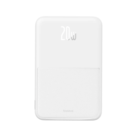 Baseus внешний аккумулятор MagSafe с подставкой MagPro 20W 5000mAh (белый) P10064101223-00