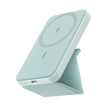 Anker внешний аккумулятор MagSafe с подставкой 622 Magnetic Battery 5000mAh (зеленый)