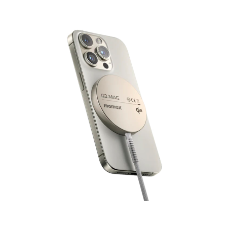 Momax БЗУ Q2.Mag Qi2 15W MagSafe (бежевый) UD32L
