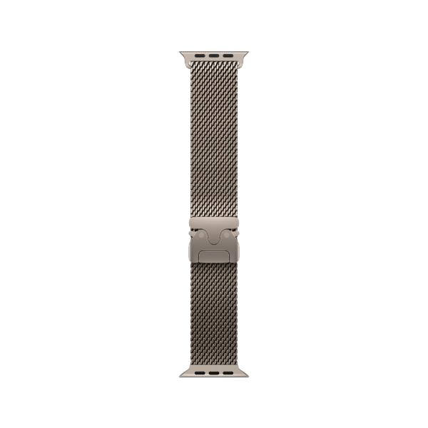 Apple Watch Ultra 3 49mm, натуральный, Titanium Milanese Loop M натуральный ремешок Apple Watch Ultra 3 49mm, натуральный, Titanium Milanese Loop M натуральный ремешок