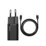 Baseus СЗУ Super Si 20W Type-C + кабель Lightning (черный) TZCCSUP-B01