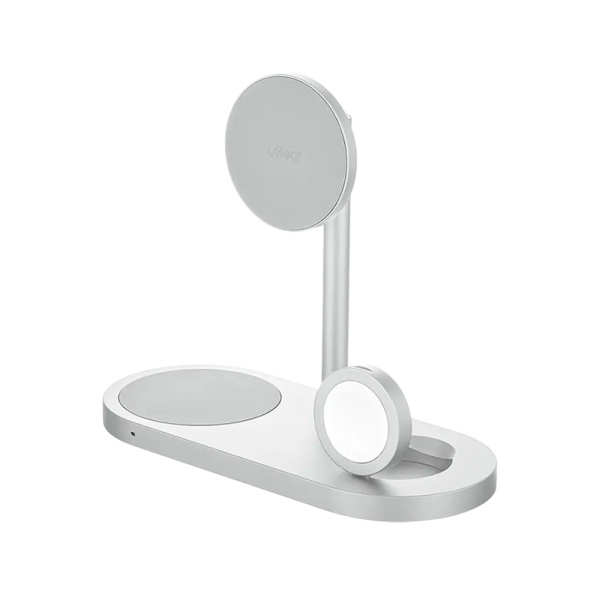 uBear БЗУ Stage Ultra Qi2 3 в 1 Magnetic (серебристый) WL20SL31SU-AW