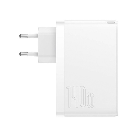 Baseus СЗУ Fast Charger GaN Pro 140W 2x Type-C + USB A (белый) CCGP100202