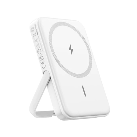 Anker внешний аккумулятор MagSafe с подставкой 322 Magnetic Battery 5000mAh (белый) A1618P21 Anker внешний аккумулятор MagSafe с подставкой 322 Magnetic Battery 5000mAh (белый) A1618P21