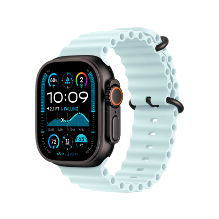 Apple ремешок Ocean Band 46/49 мм (голубой) MXTF3ZM/A