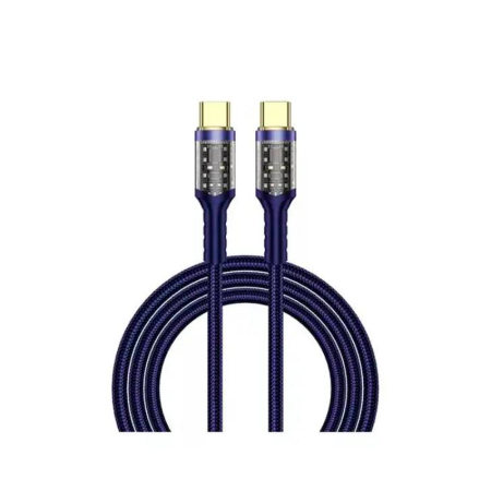 Wiwu кабель Type-C/Type-C Geek 100W 1.2м (синий)