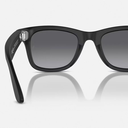 Ray-Ban экшн камера-очки Wayfarer M (Матовая черная оправа/Polar Gradient Graphite) (черн) 601ST350