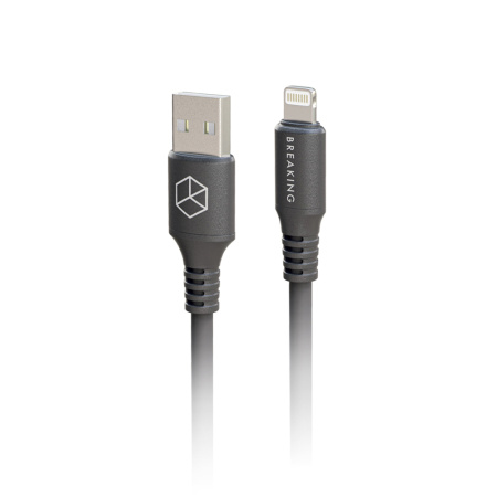 Breaking кабель USB A/Lightning K19 1м (черный) 21348