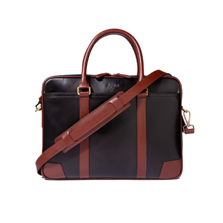 Ryoko сумка для MacBook 15.3 Wellington Work Briefcase (черный/коричневый)