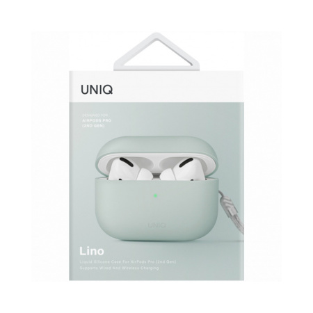 Uniq чехол для AirPods Pro 2 силиконовый Lino Liquid (мятный) AIRPODSPRO2-LINOGRN