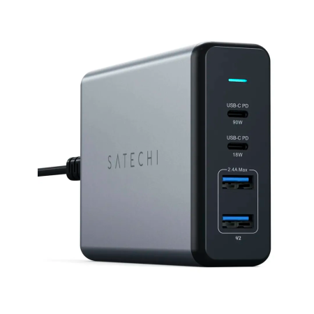 Satechi СЗУ Charger 108W 2x Type-C + 2x USB A (серый) ST-TC108WM Satechi СЗУ Charger 108W 2x Type-C + 2x USB A (серый) ST-TC108WM