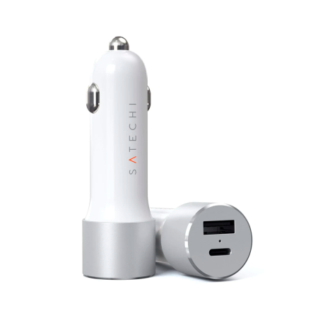 Satechi АЗУ 72W Type-C PD Car Charge (серебристый) ST-TCPDCCS