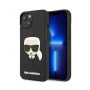 Karl Lagerfeld чехол для iPhone 14 3D Rubber Karl Head (черный) KLHCP14SKH3DBK